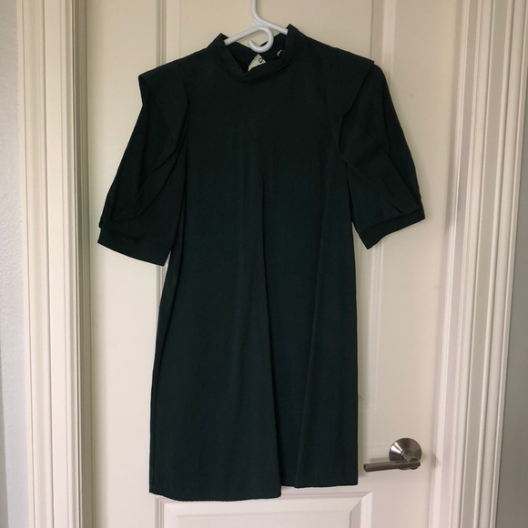 Zara Emerald Green Shift Dress - Picture 1 of 3